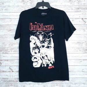 Inu Yasha Anime Graphic Tee Medium Black Short Sleeve 980